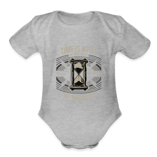 Load image into Gallery viewer, I C TIME Organic Short Sleeve Baby Bodysuit - heather grey