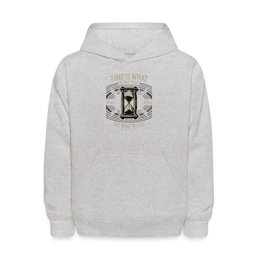 I C TIME Kids' Hoodie - heather gray