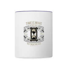 Load image into Gallery viewer, I C TIME Coffee Mug - white/cobalt blue