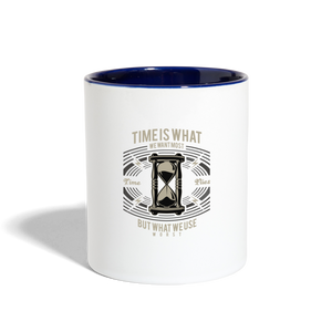 I C TIME Coffee Mug - white/cobalt blue